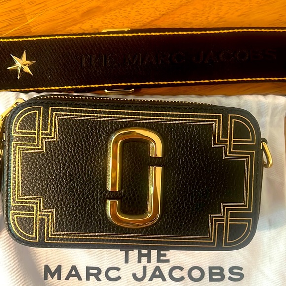 Marc Jacobs Bags Marc Jacobs The Snapshot Gilded Leather Small